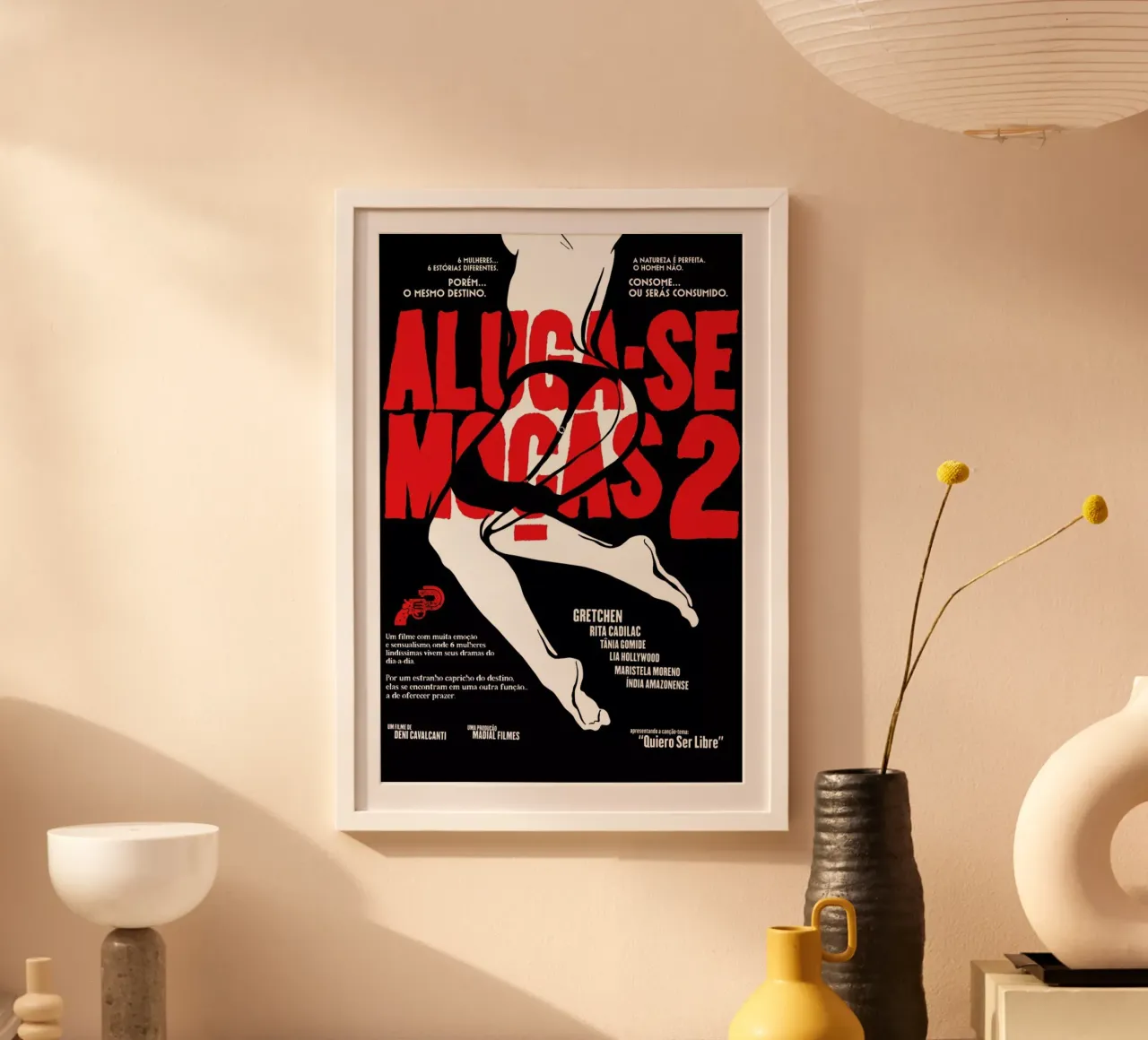 Aluga-se Mocas 2 poster con telaio in alluminio da Butcher Billy