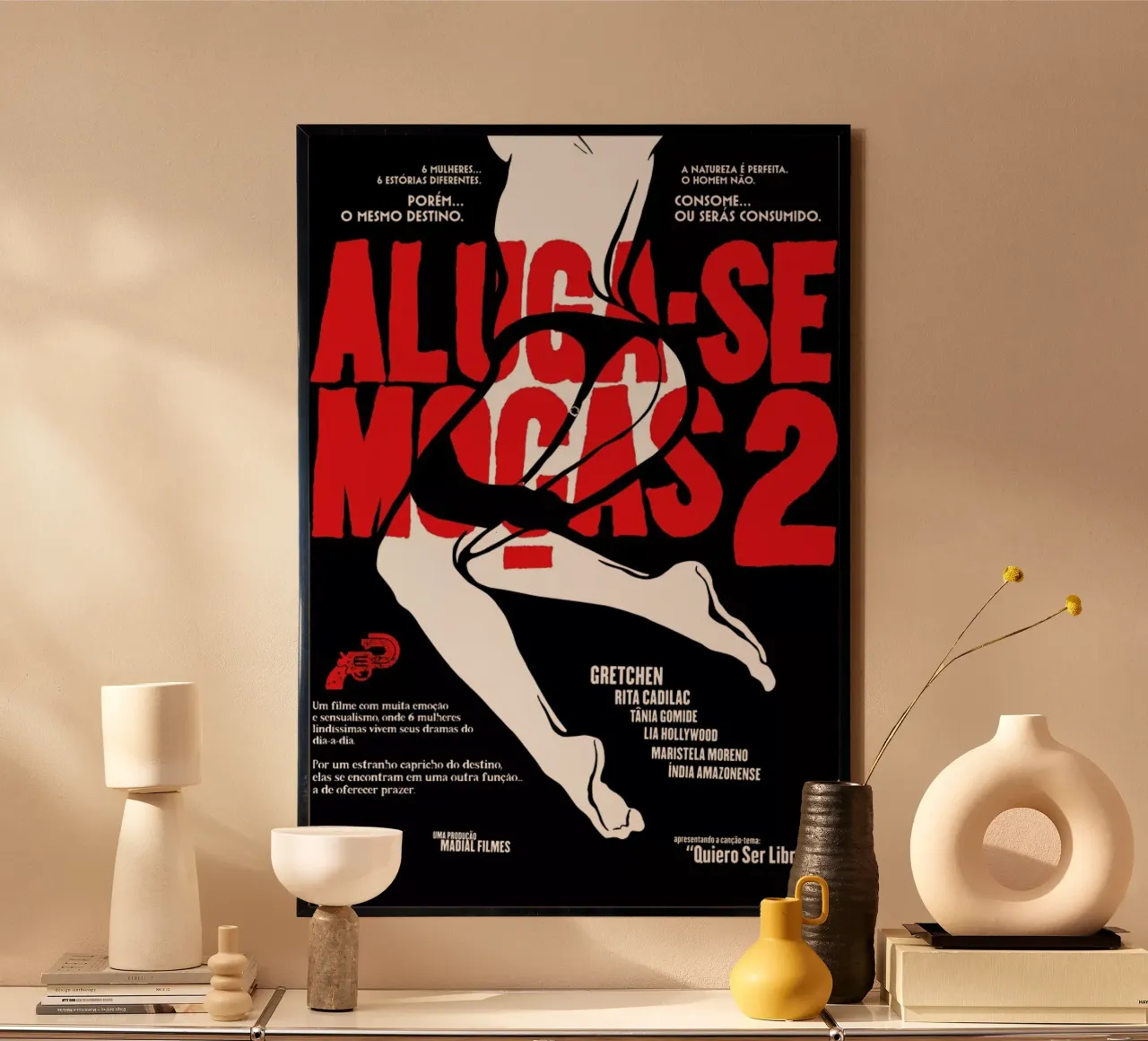 Aluga-se Mocas 2 poster con telaio in alluminio da Butcher Billy