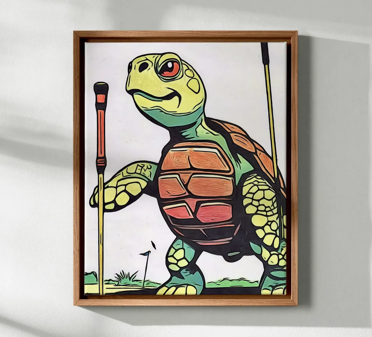 Animale Pop Art, Motiv 18 tela con Cornice a cassetta da ZAMART - PopArt