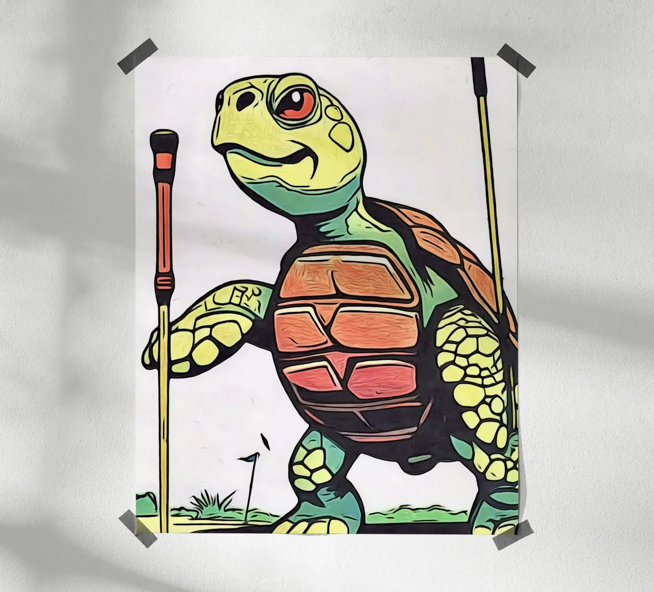 Animale Pop Art, Motiv 18 carta hahnemühle da ZAMART - PopArt