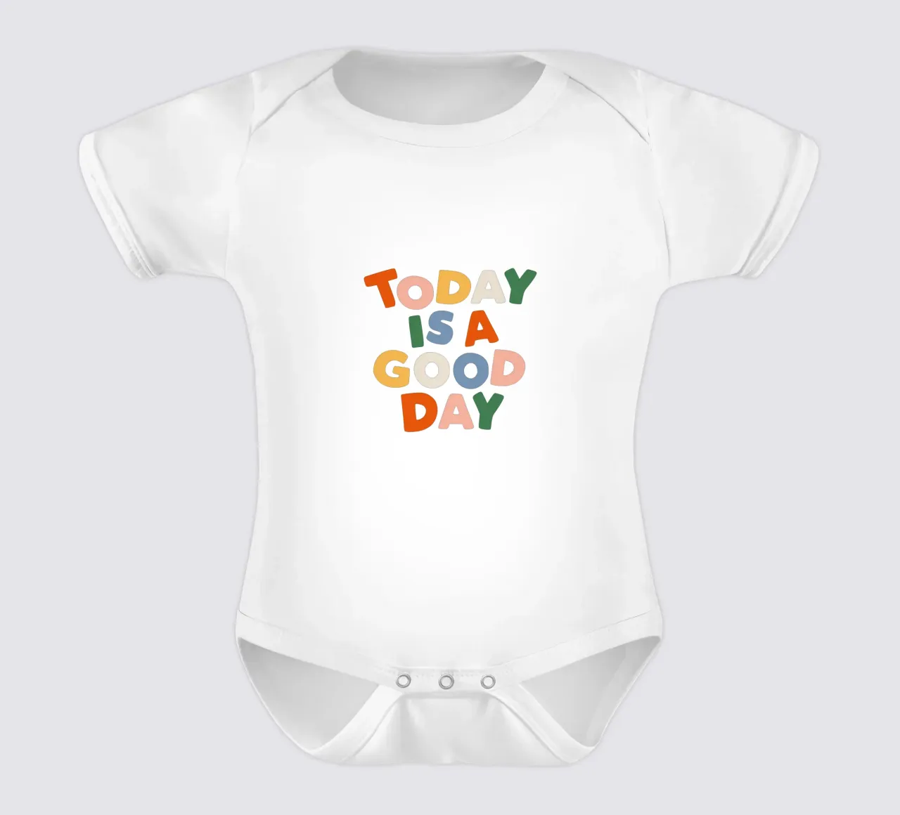 Today is a Good Day Inspirerend Typografie Ontwerp babyrompertje korte mouwen van THE MOTIVATED TYPE