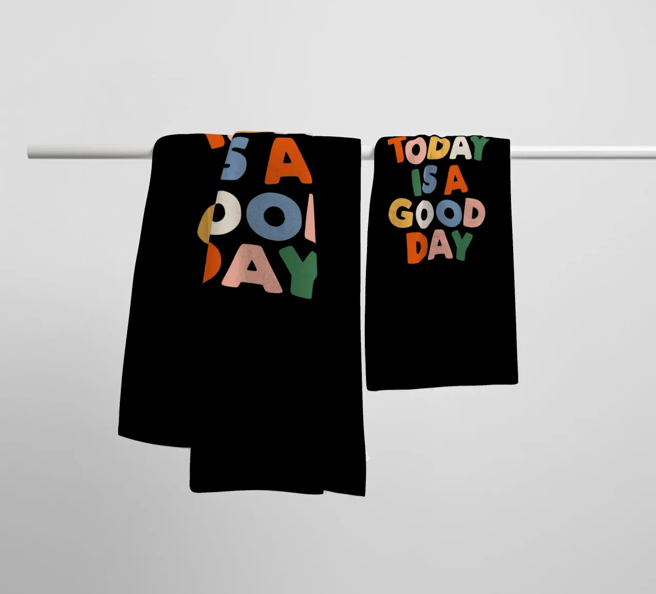 Today is a Good Day Inspirational Typografie Design toalla de baño de THE MOTIVATED TYPE