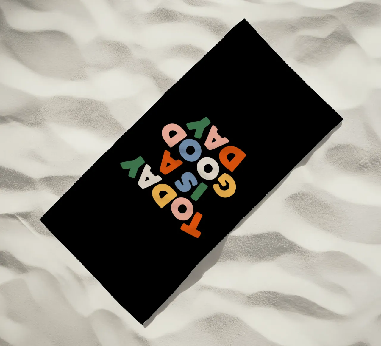 Oggi è un buon giorno - Design tipografico d'ispirazione telo mare da THE MOTIVATED TYPE