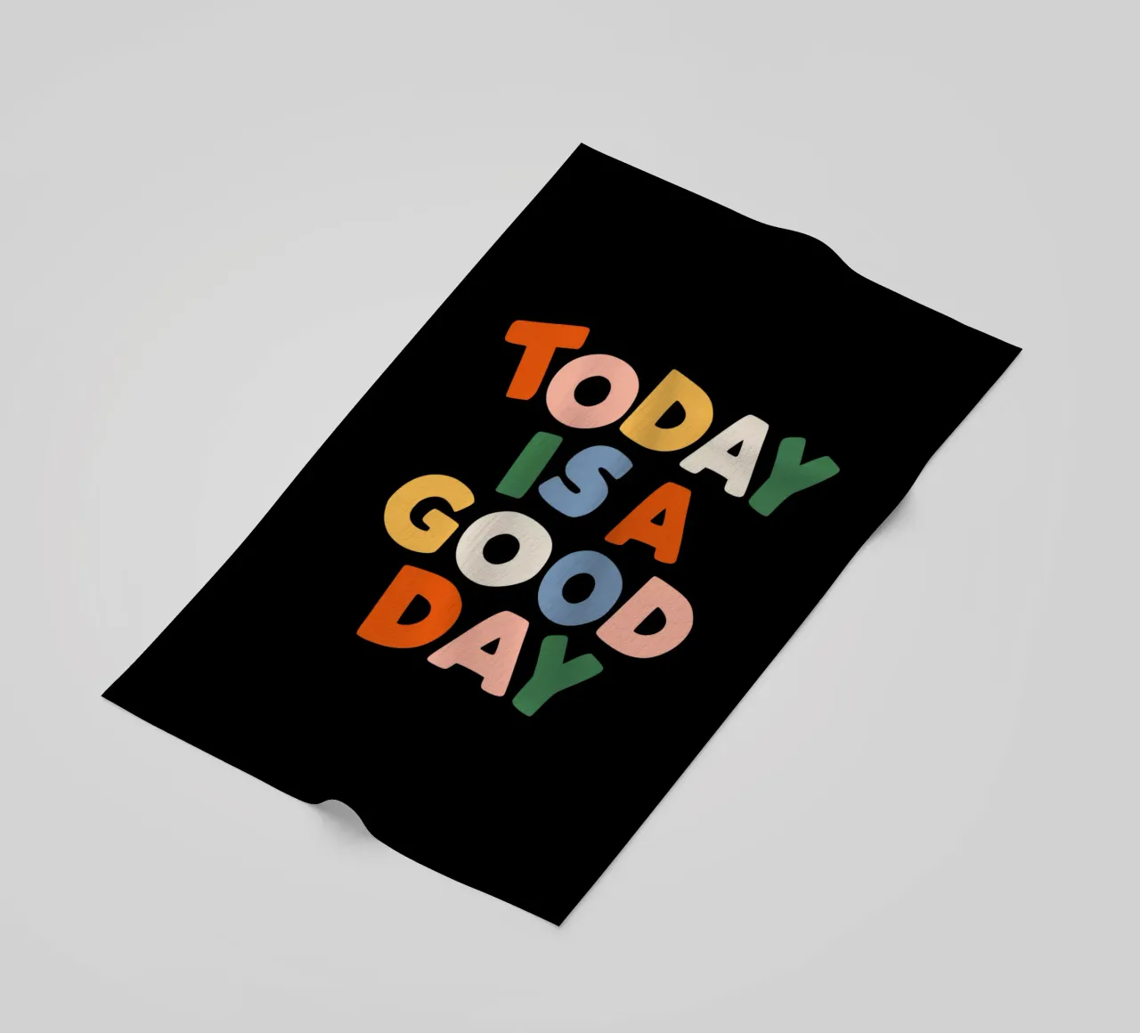 Oggi è un buon giorno - Design tipografico d'ispirazione telo mare da THE MOTIVATED TYPE