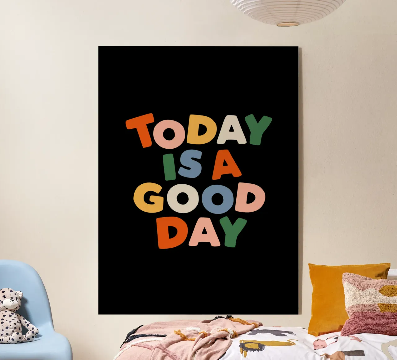Today is a Good Day Inspirational Typografie Design metacrilato de THE MOTIVATED TYPE