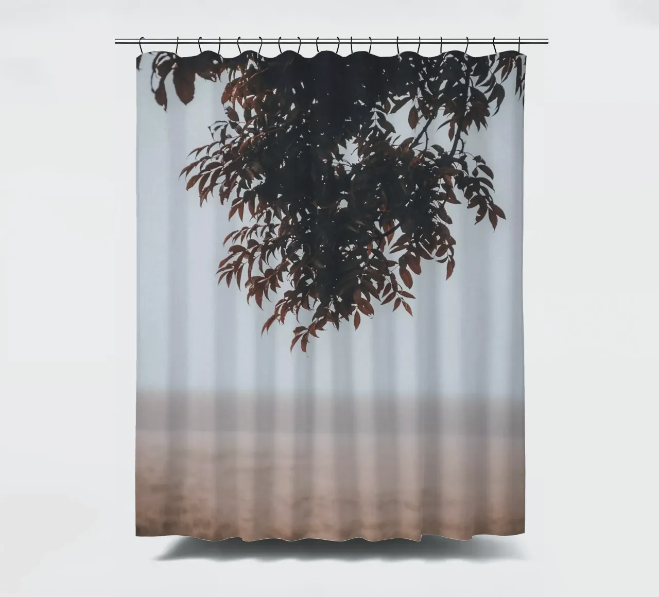 Fog in the morning shower curtain by Journey of Vanessa