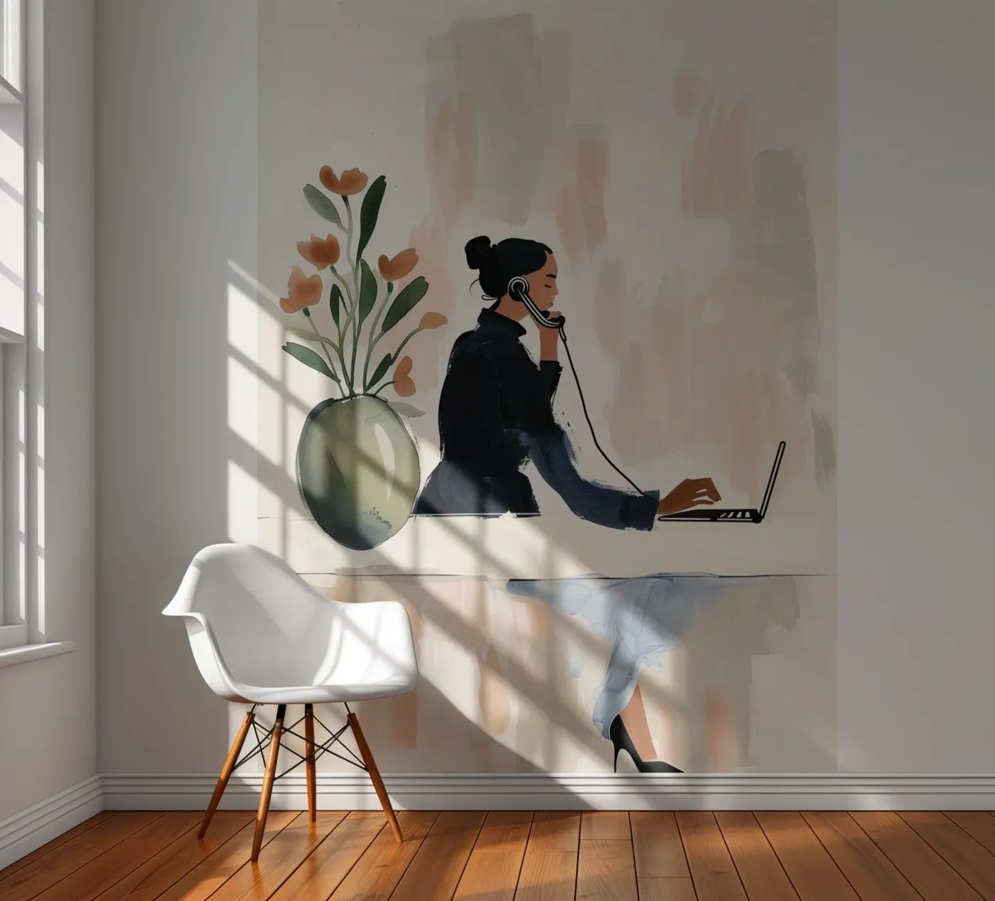 Soft Workday fotobehang van Freya