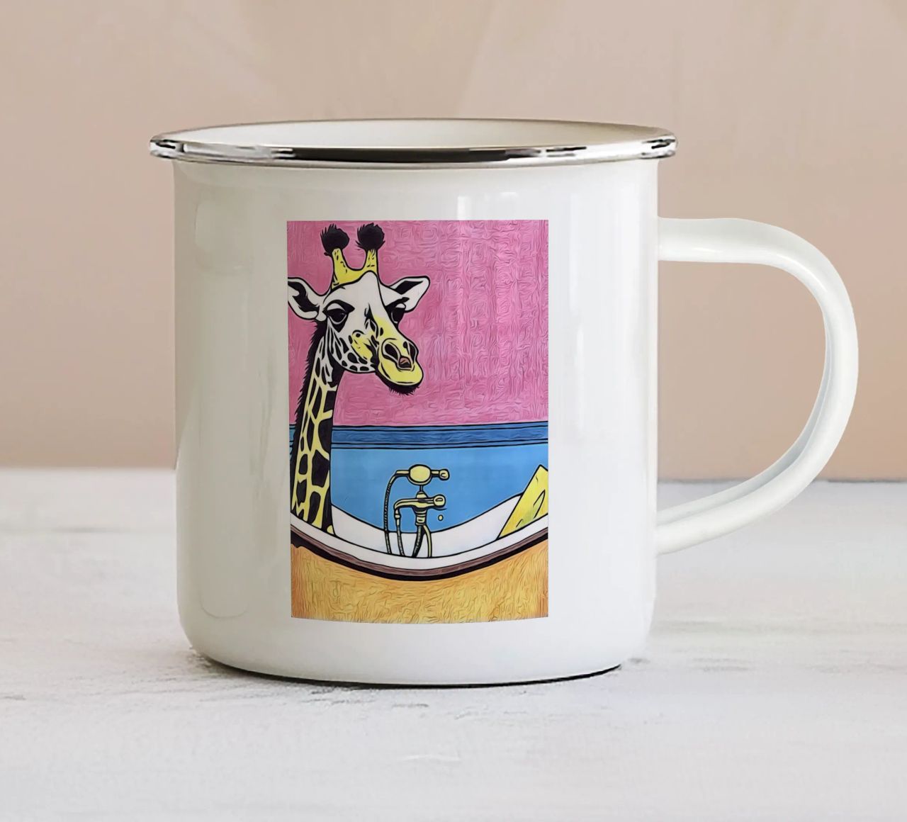 Animale Pop Art #13 tazza in smalto da ZAMART - PopArt