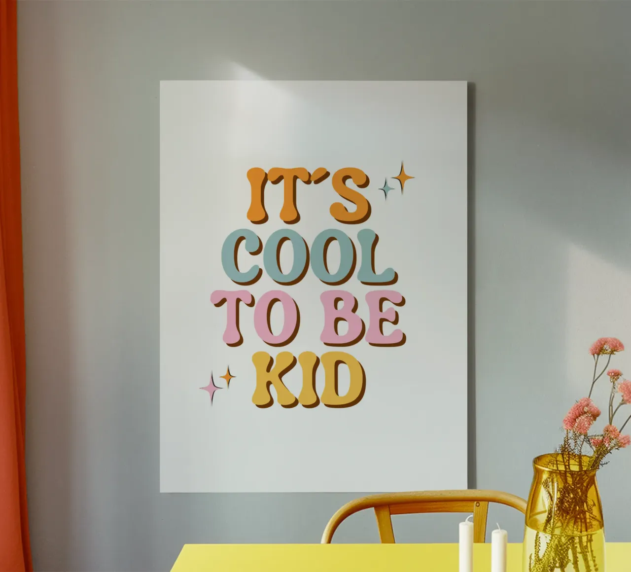 Cool to be kid tela con Cornice a cassetta da Ohkimiko
