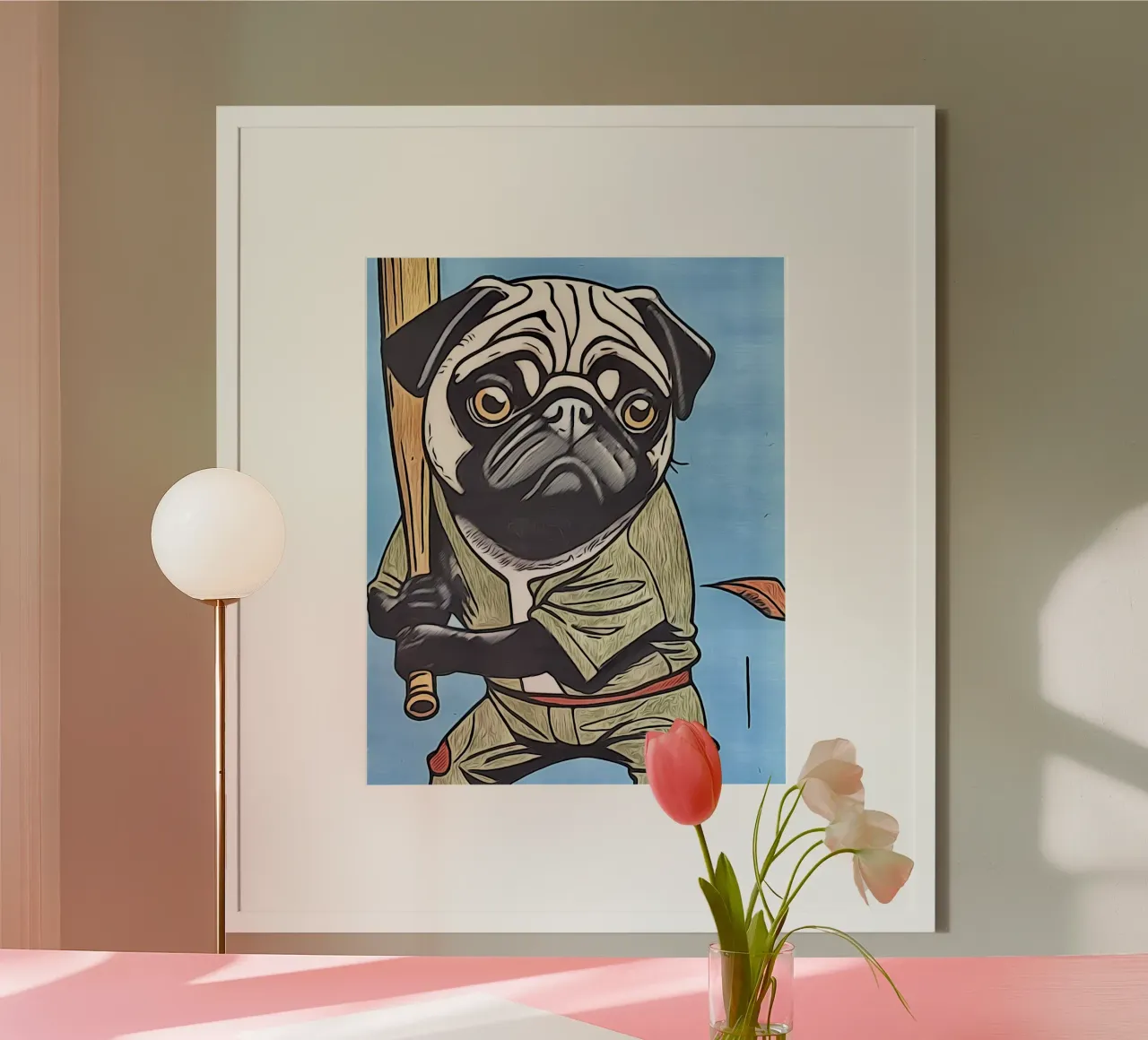 Animale Pop Art #10 poster con telaio in plastica da ZAMART - PopArt