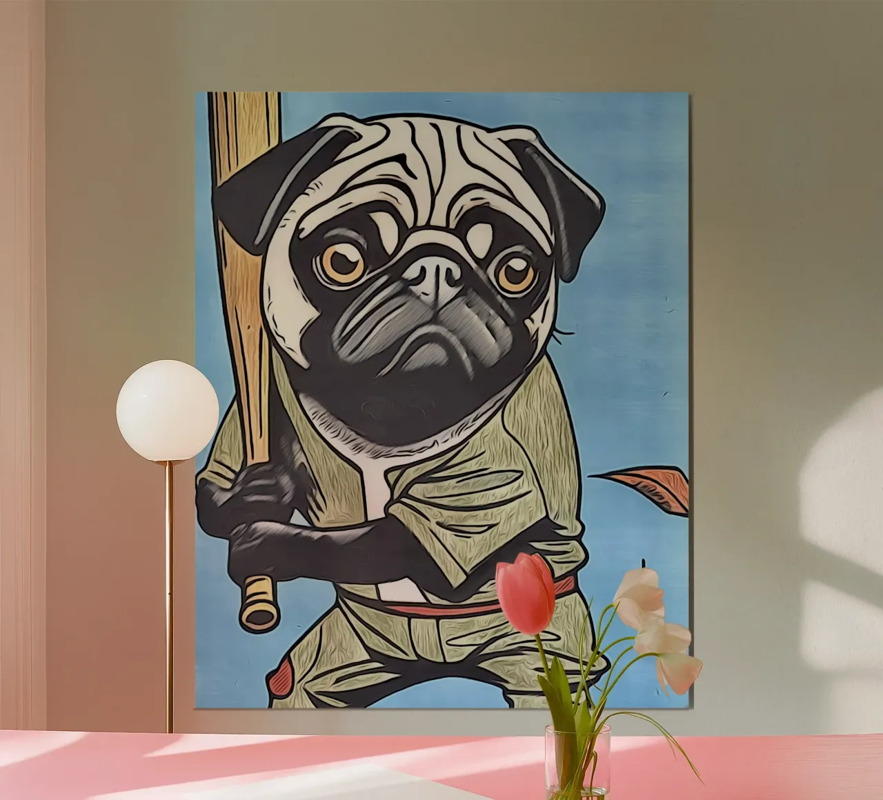 Animale Pop Art #10 poster con telaio in plastica da ZAMART - PopArt