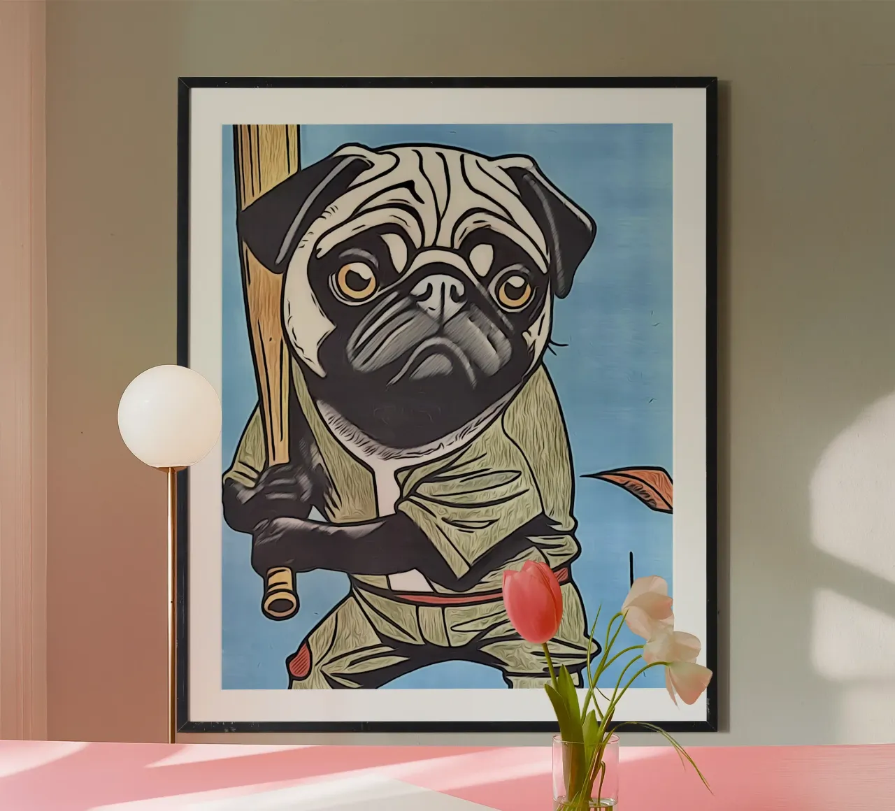 Animale Pop Art #10 poster con telaio in plastica da ZAMART - PopArt