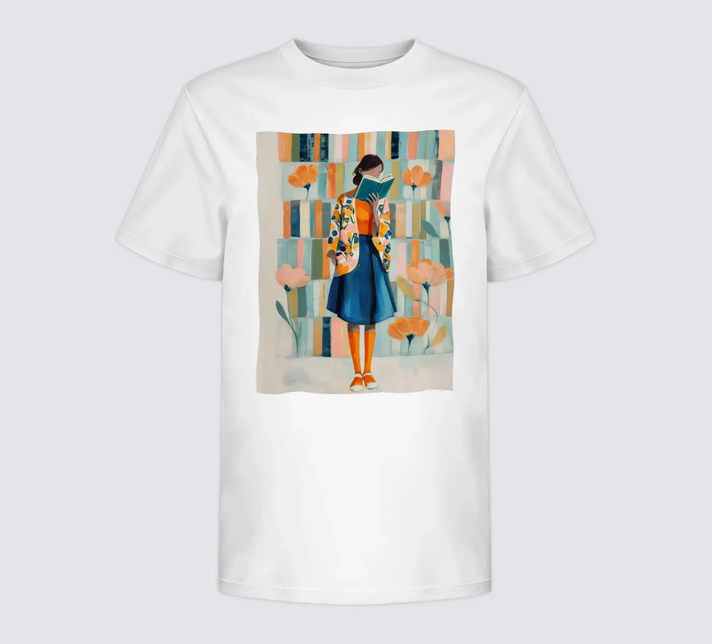 Reader in Bloom t-shirt bambini da Freya