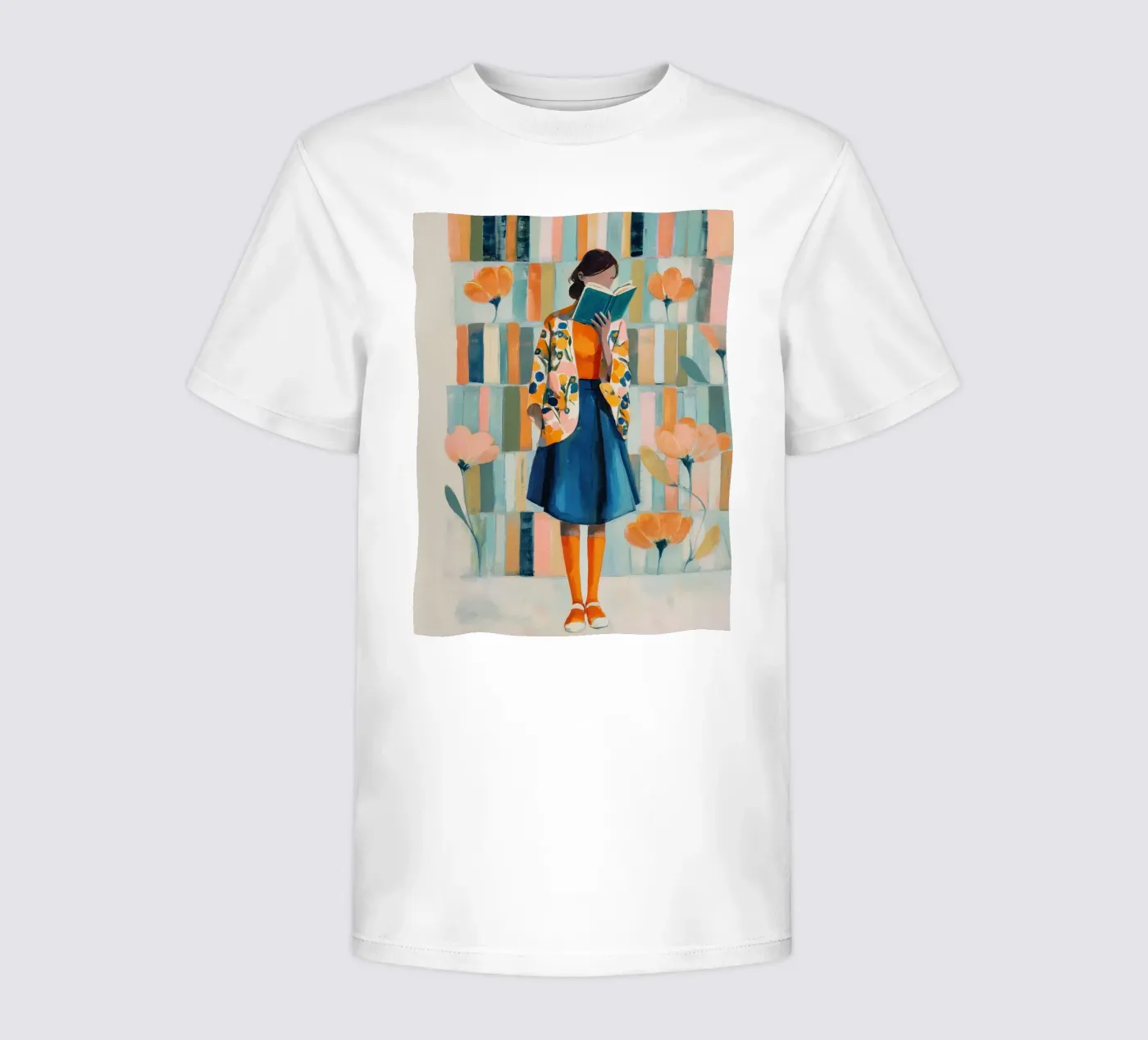 Reader in Bloom t-shirt bambini da Freya