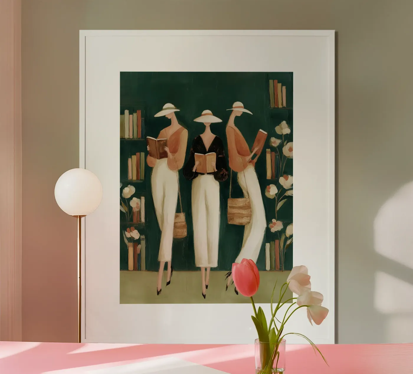 Library Trio poster da Freya
