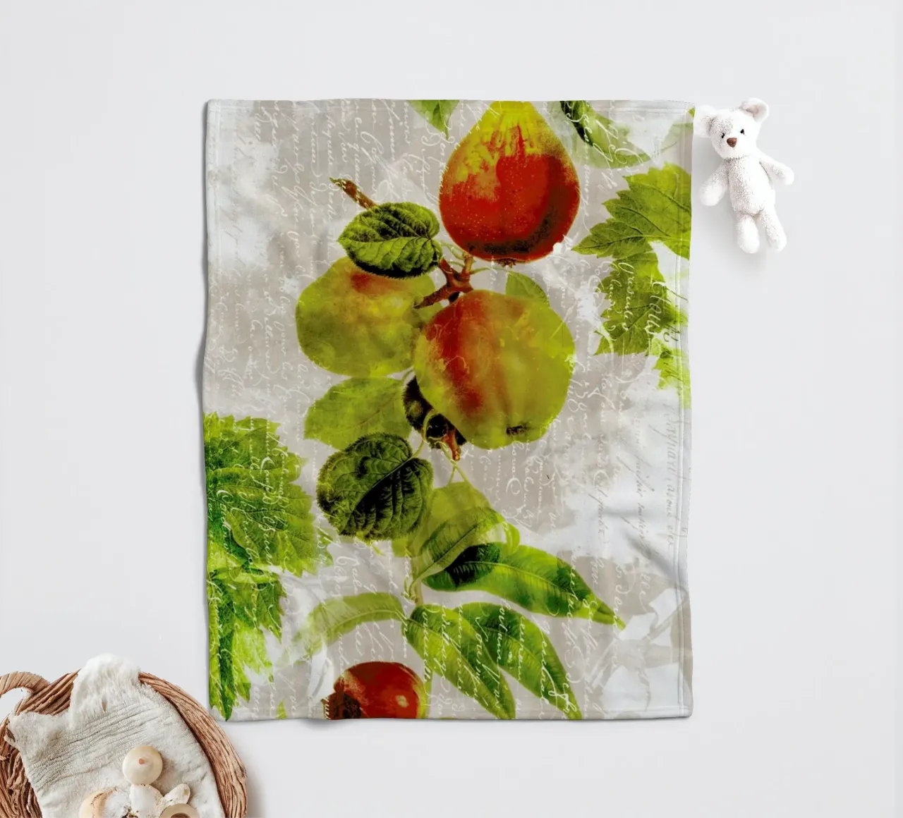 Botanic 3 fleece blanket by Mr Cup