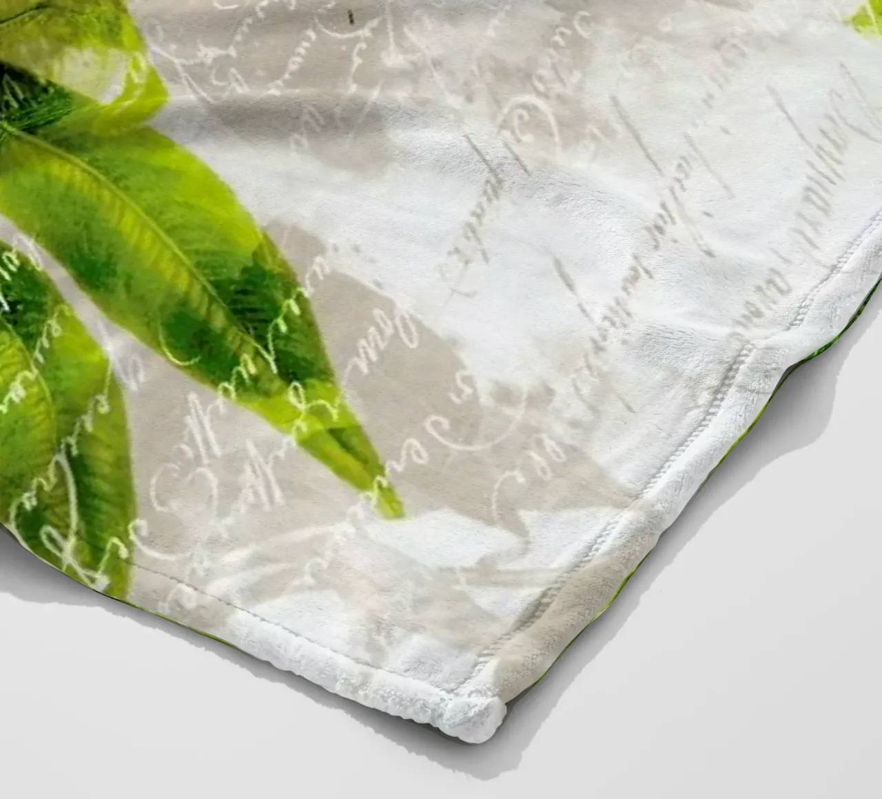 Botanic 3 fleece blanket by Mr Cup