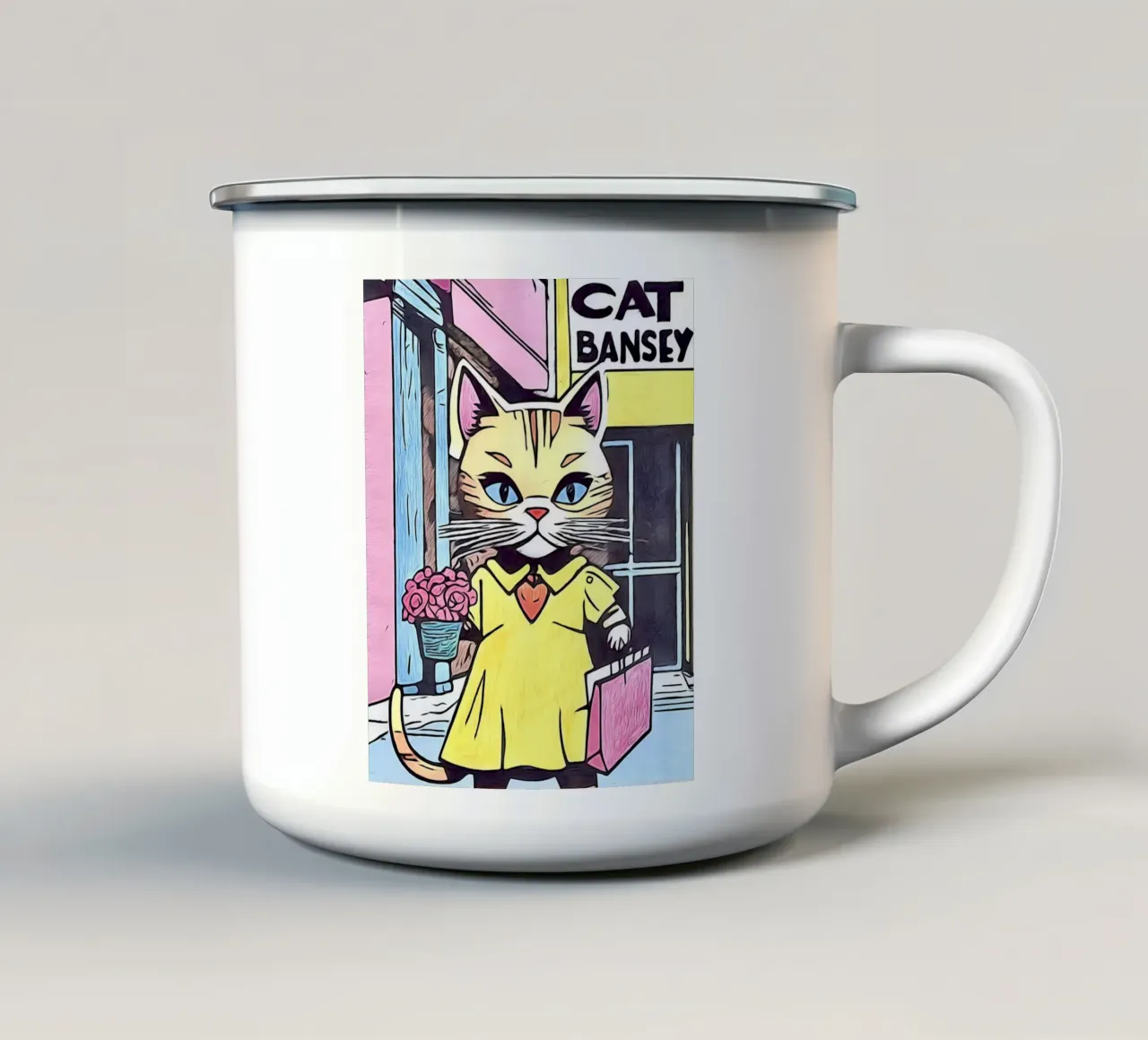 Animale Pop Art #12 tazza in smalto da ZAMART - PopArt
