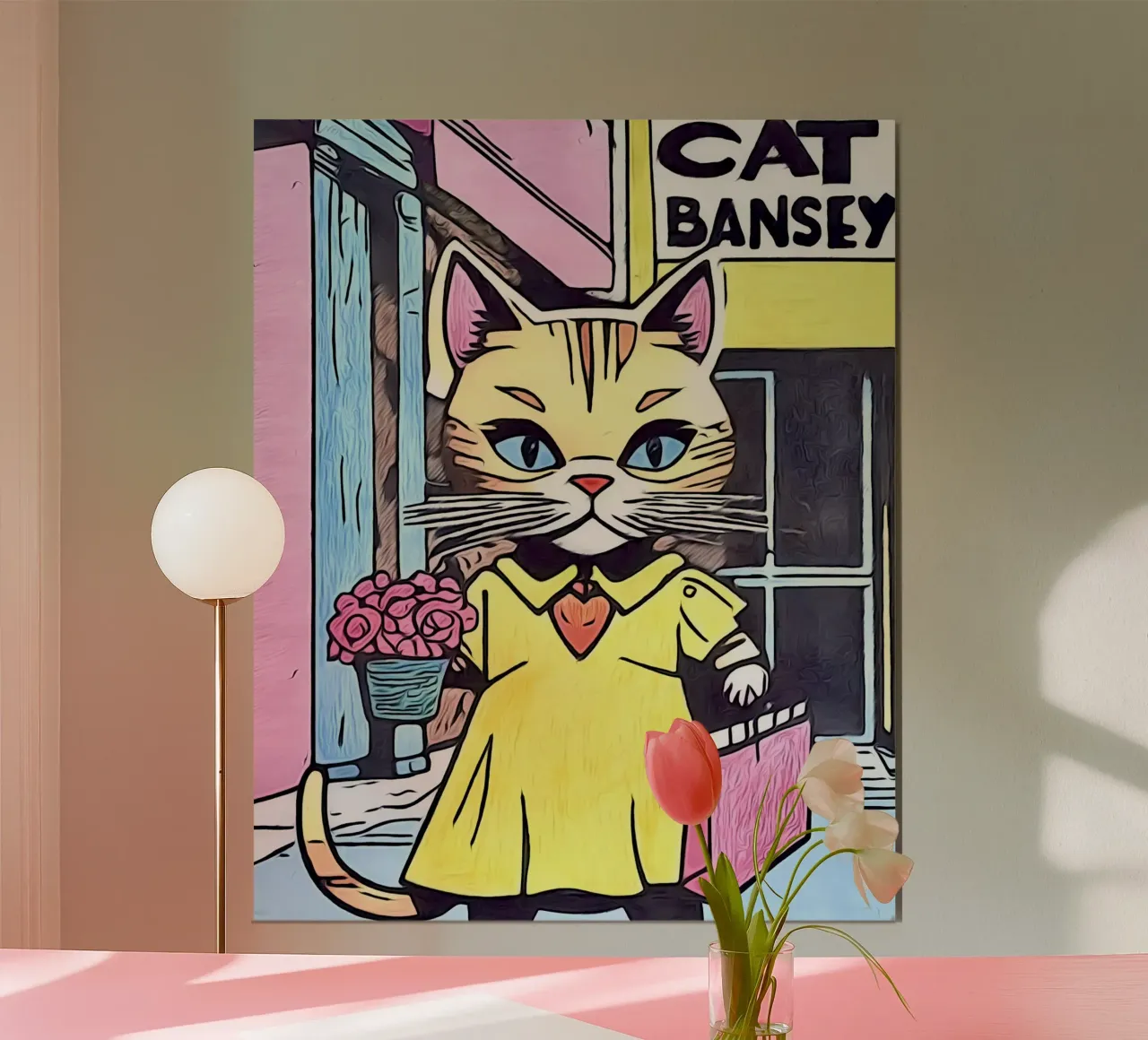 Animale Pop Art #12 poster con telaio in alluminio da ZAMART - PopArt