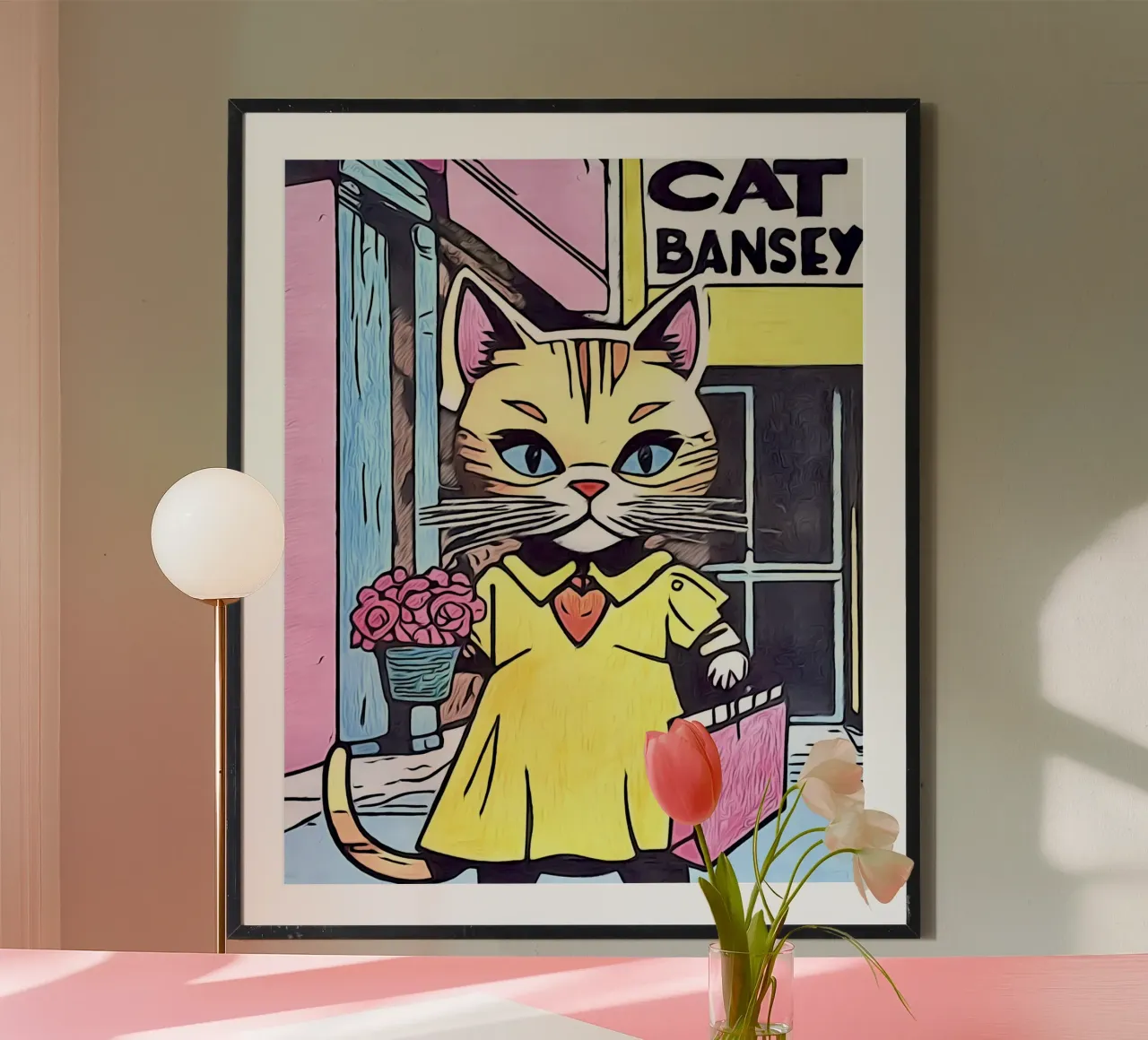 Animale Pop Art #12 poster con telaio in alluminio da ZAMART - PopArt