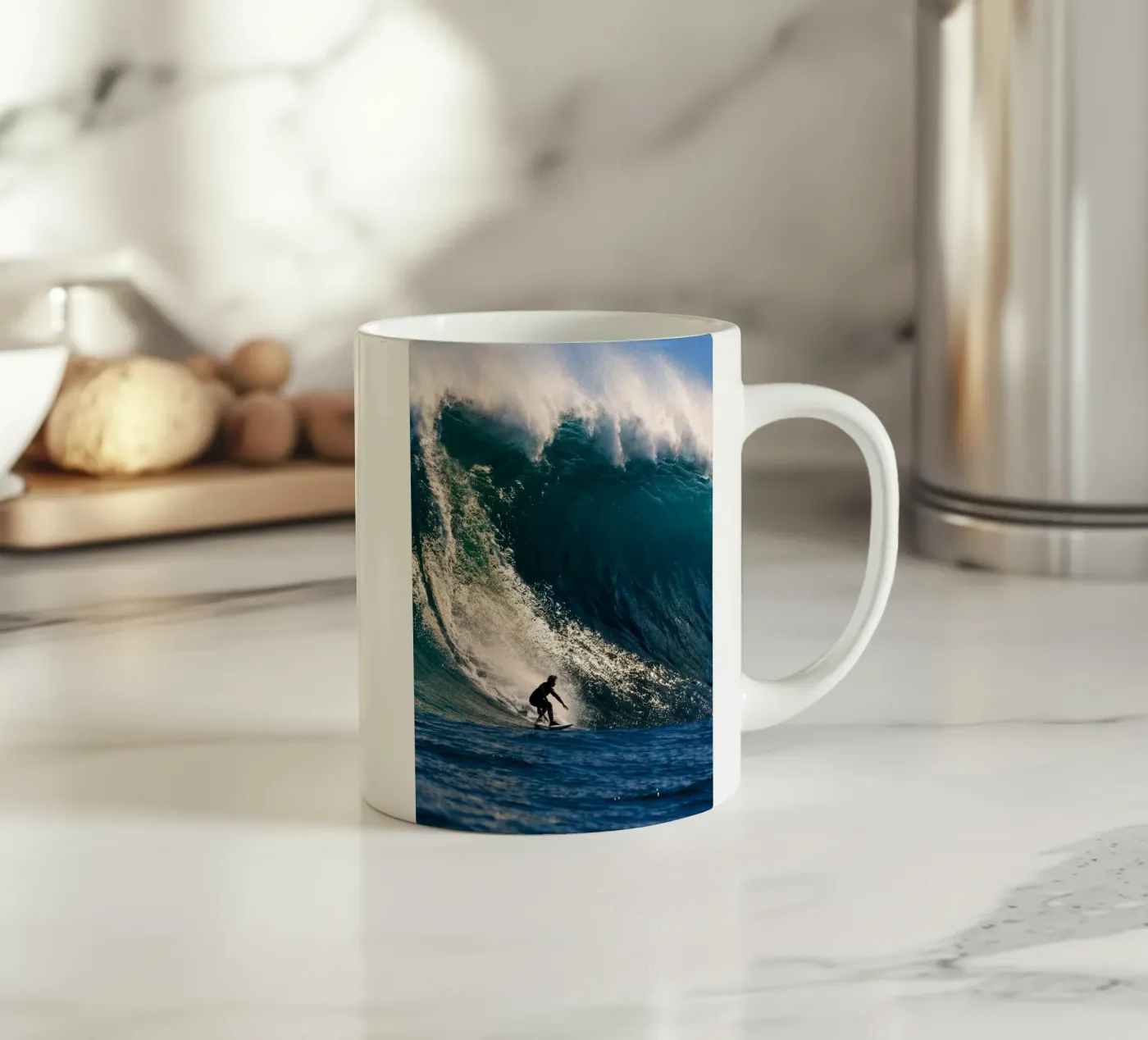 surfer ceramic mug by PitaraS