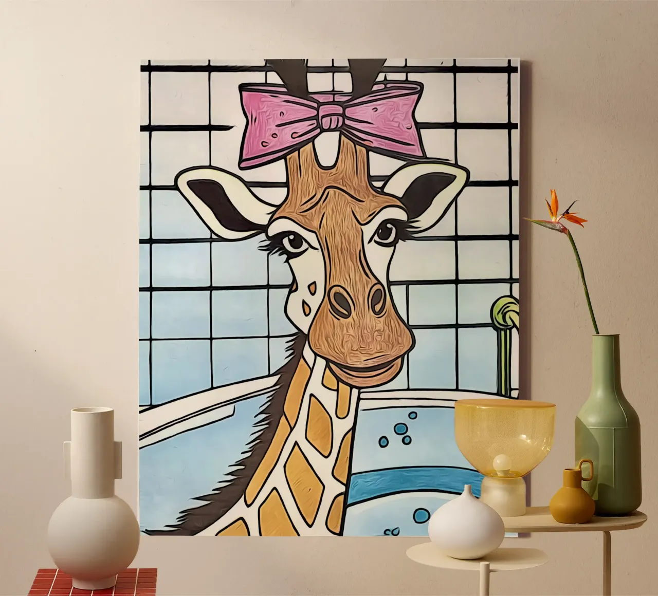 Animale Pop Art #5 tela con Cornice a cassetta da ZAMART - PopArt