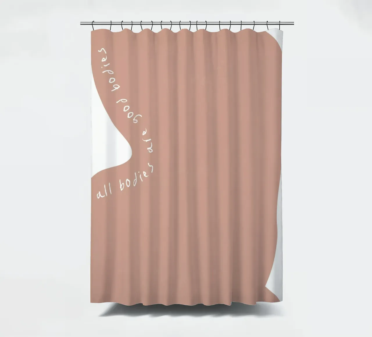 Curves of Confidence shower curtain by STUDIO LEEMO