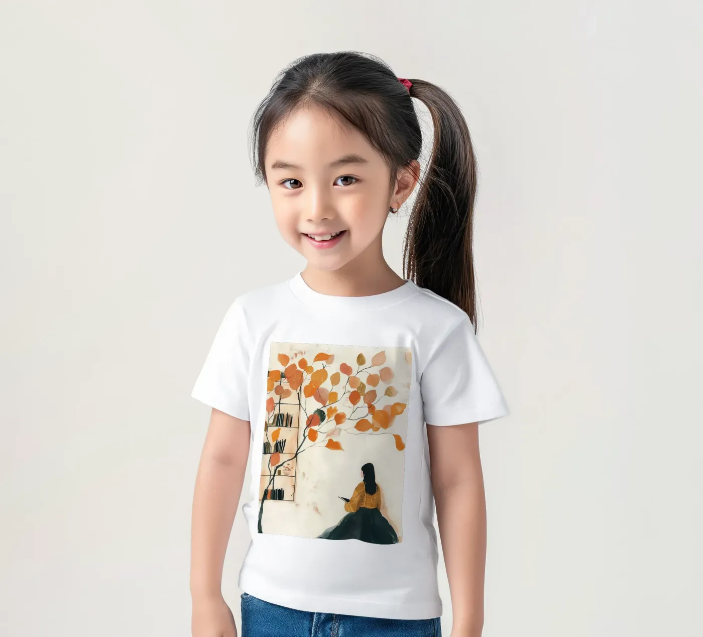 Autumn Reader t-shirt bambini da Freya