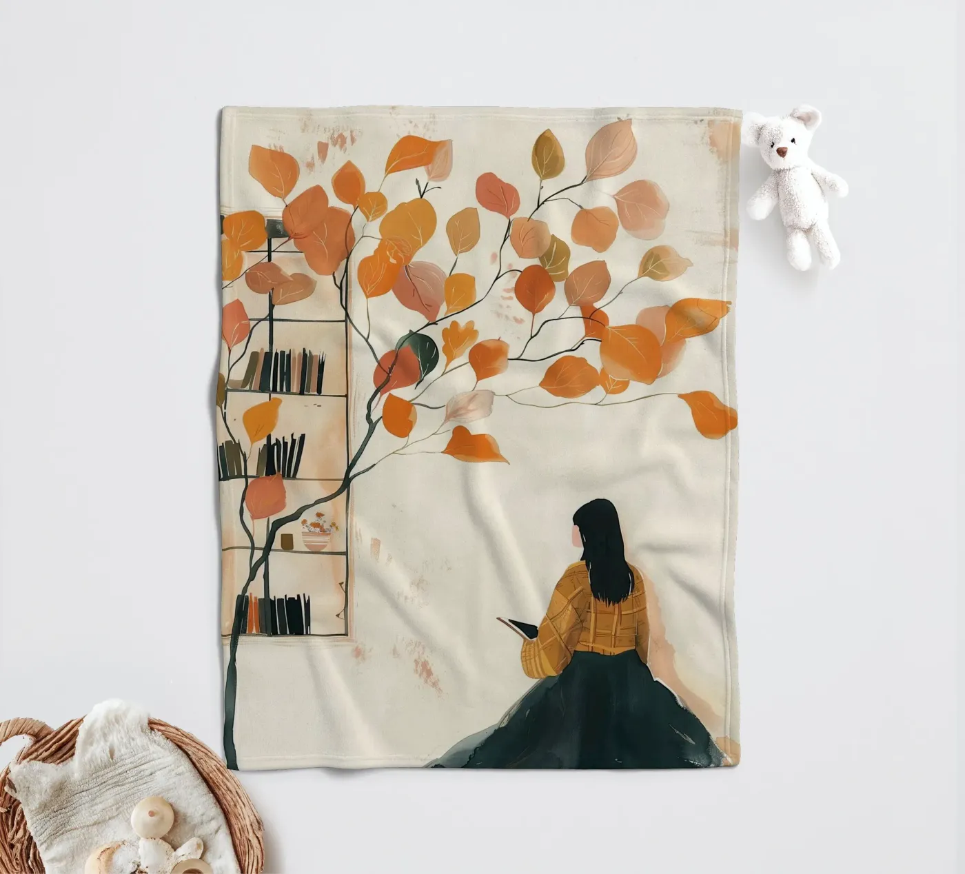 Autumn Reader fleecedeken van Freya