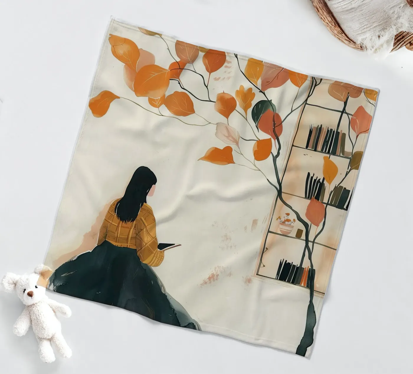 Autumn Reader fleecedeken van Freya