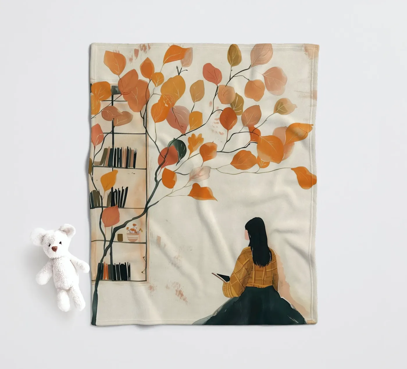 Autumn Reader fleecedeken van Freya