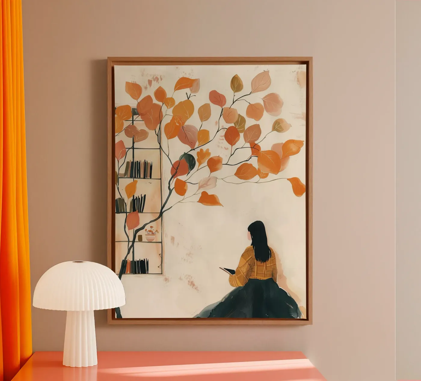 Autumn Reader tela da Freya
