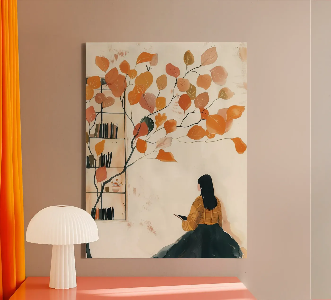 Autumn Reader tela da Freya