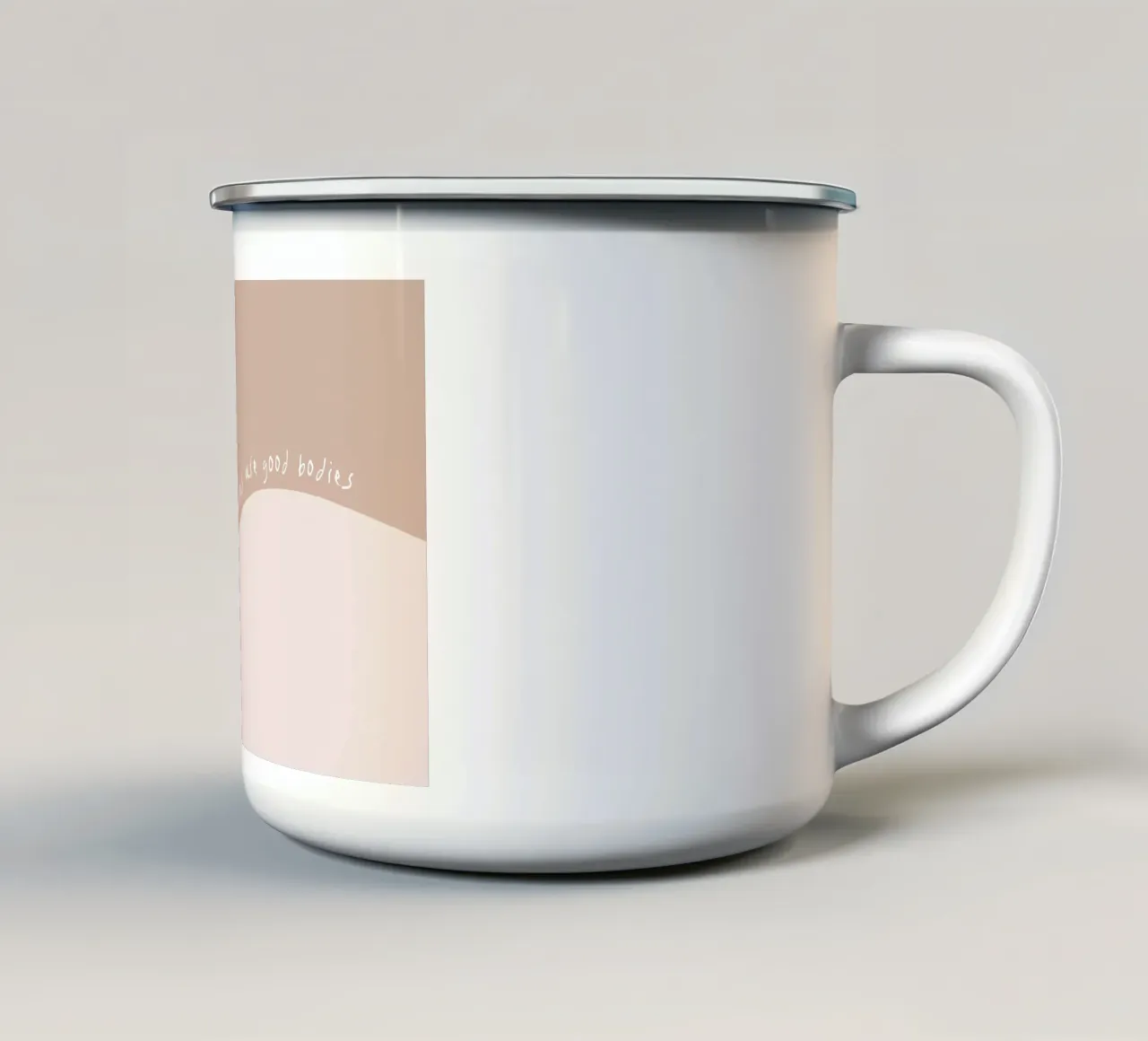 Body Positive tazza in smalto da STUDIO LEEMO