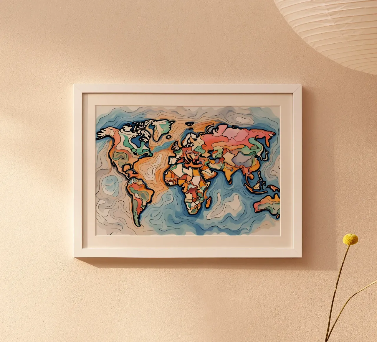 viaggio viaggio 2 poster con telaio in plastica da Rezh creations