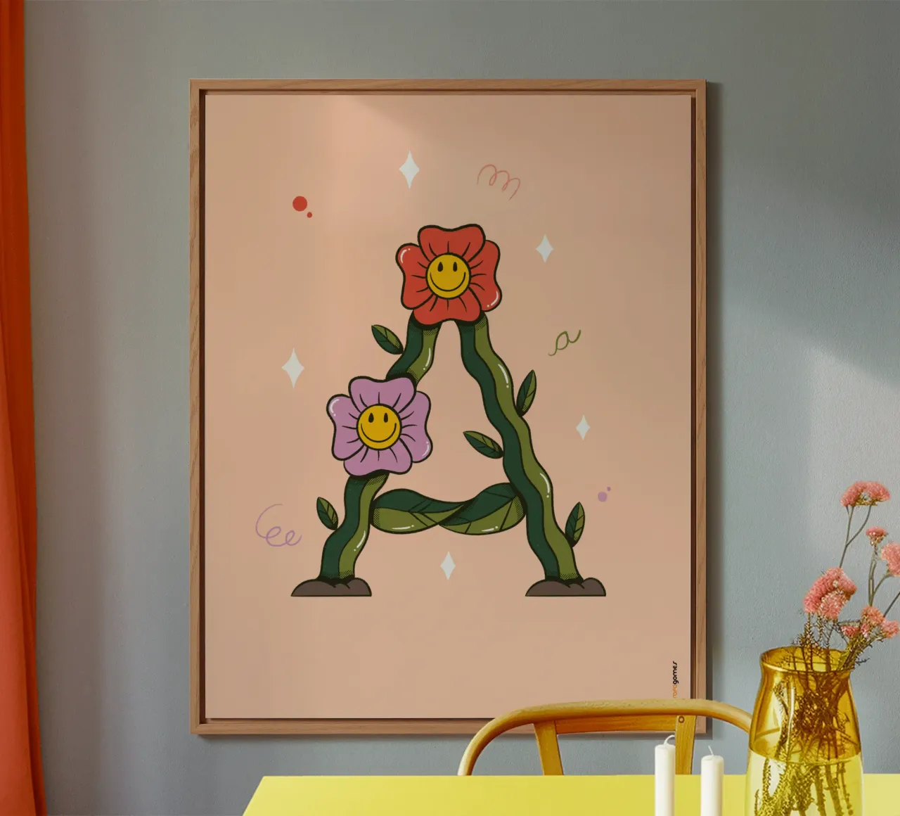 Flower A alu-dibond by Rafa Gomes