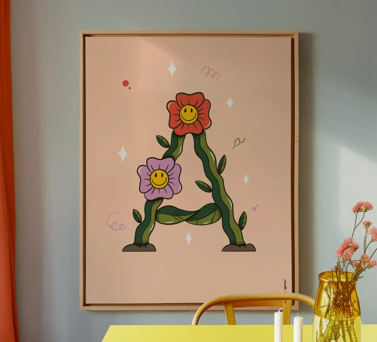 Flower A canvas by Rafa Gomes