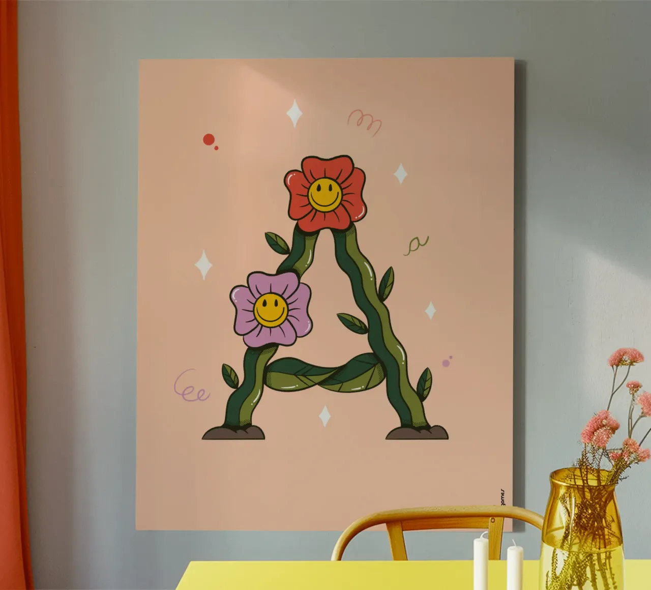 Flower A canvas by Rafa Gomes