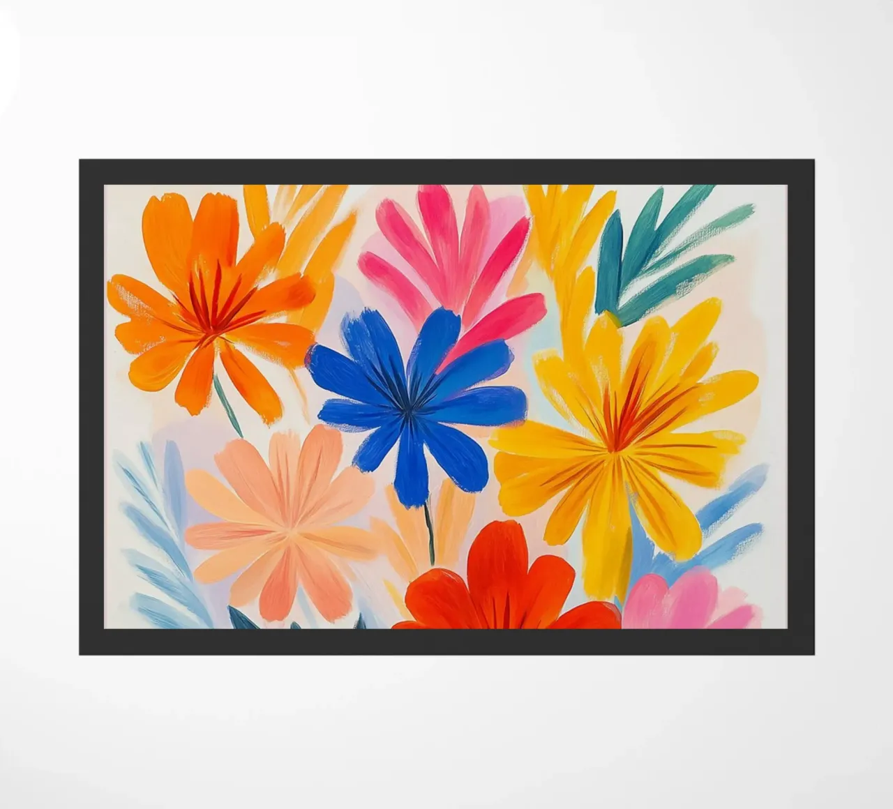 Spring magic Flower Market doormat by Carinaprint