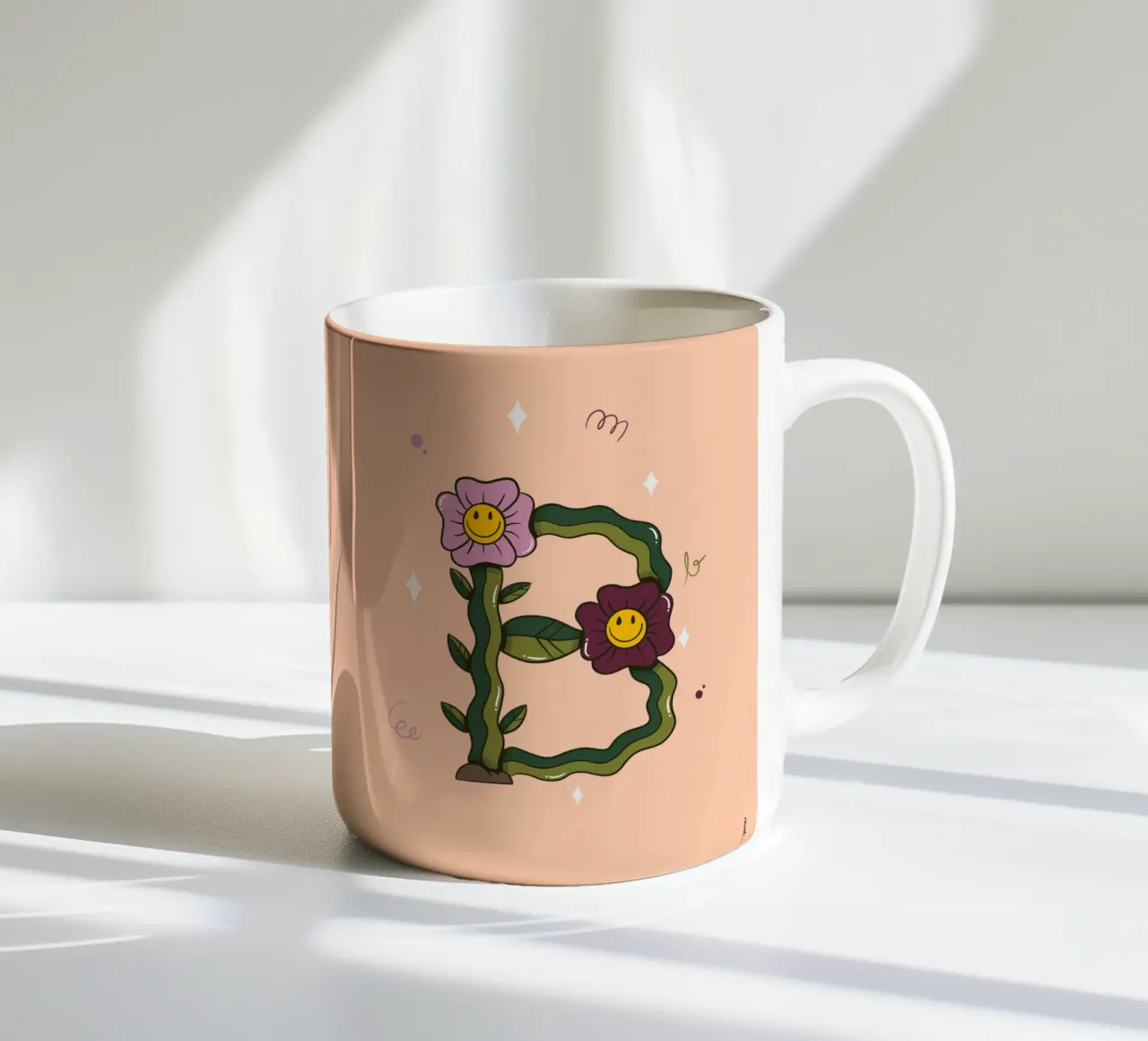 Fiore B tazza in ceramica da Rafa Gomes