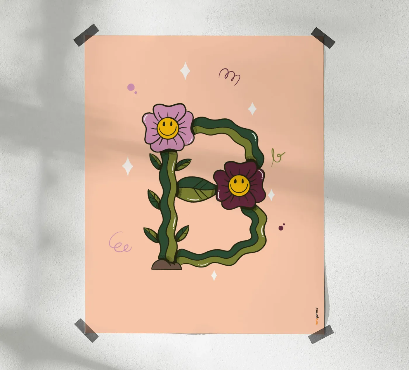 Flower B poster by Rafa Gomes