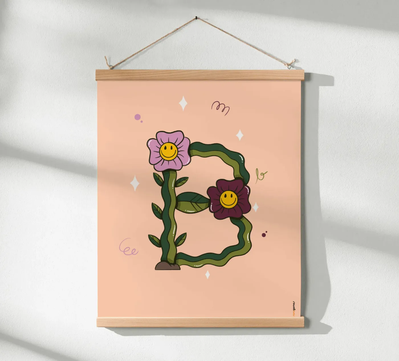 Flower B poster by Rafa Gomes