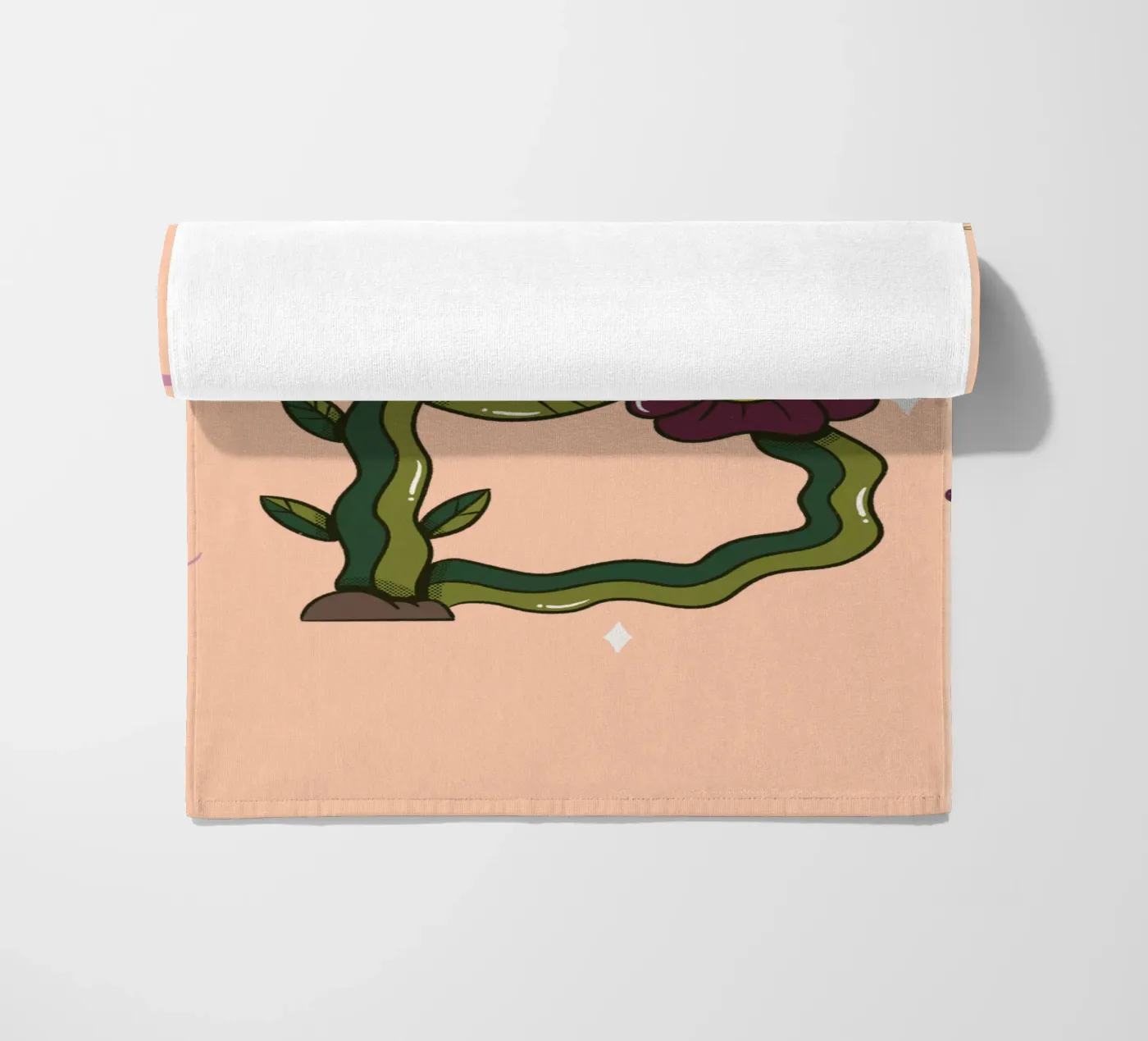 Flower B beach towel by Rafa Gomes