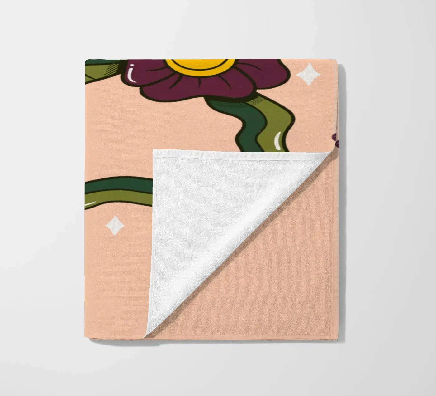 Flower B beach towel by Rafa Gomes
