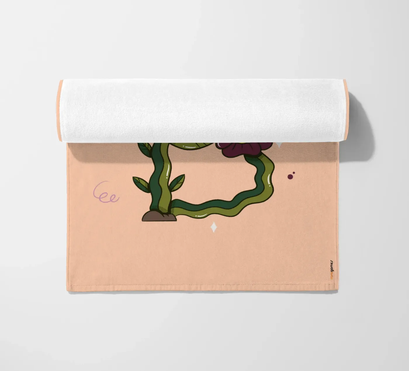 Flower B beach towel by Rafa Gomes