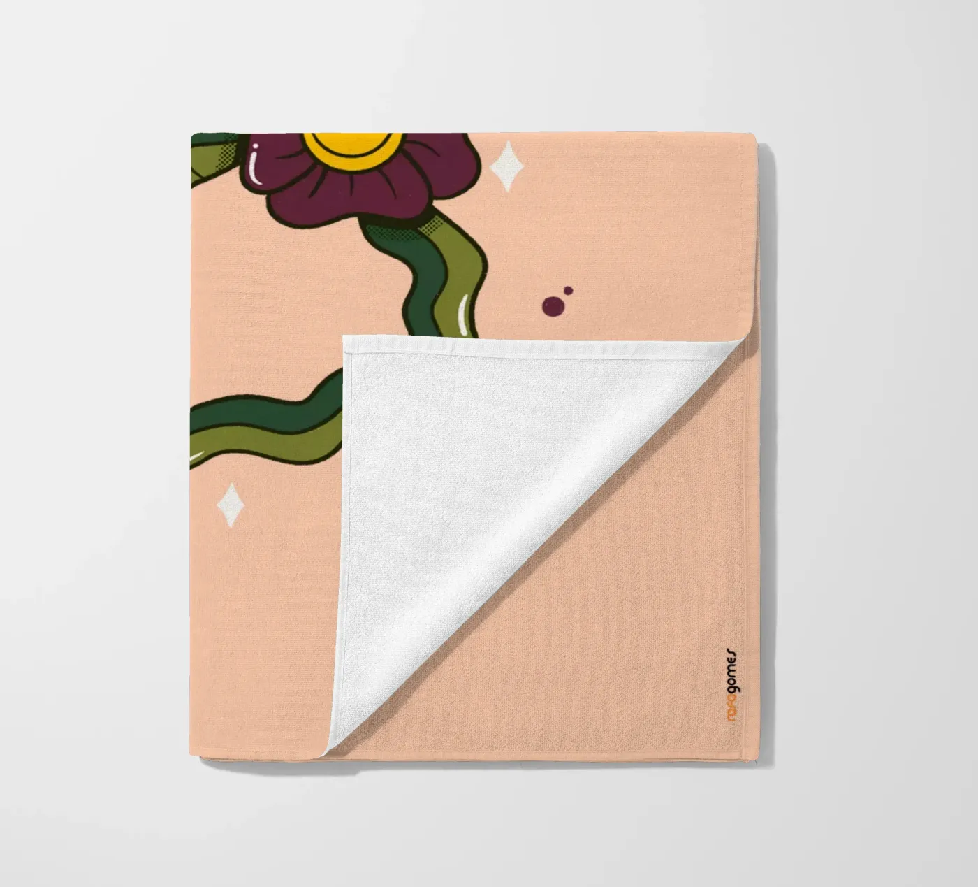Flower B beach towel by Rafa Gomes