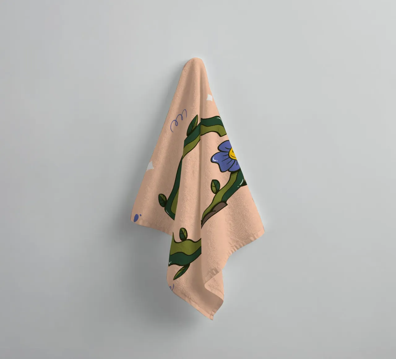 Bloem C badhanddoek van Rafa Gomes