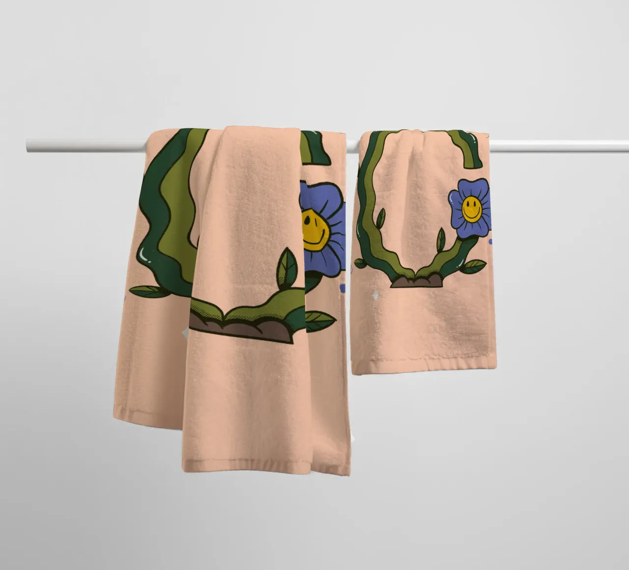 Bloem C badhanddoek van Rafa Gomes