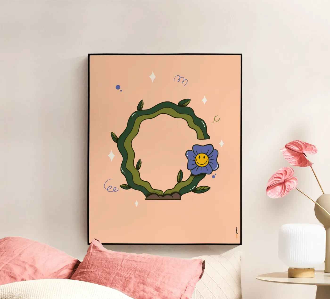 Bloem C acryl van Rafa Gomes