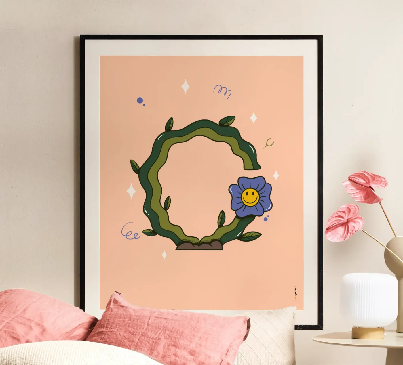 Bloem C poster van Rafa Gomes